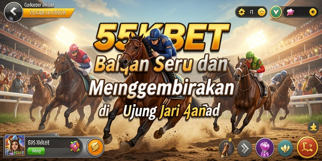 Screenshot menampilkan balapan mendebarkan di lintasan yang penuh warna.