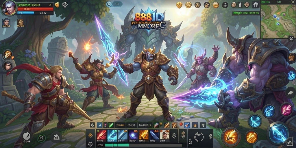 Screenshot gameplay 88ID yang menunjukkan pertarungan epik antar pemain.
