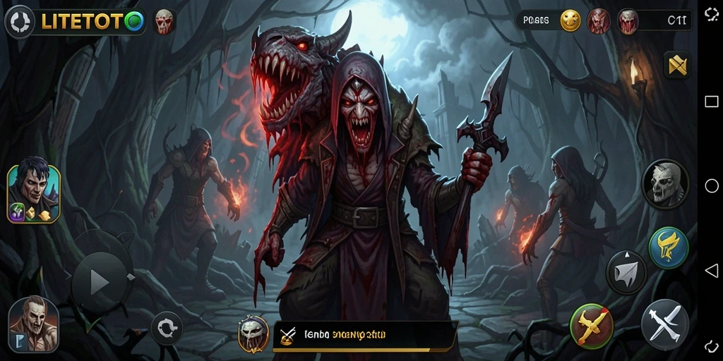 Screenshot gameplay menampilkan suasana mencekam LITETOTO.