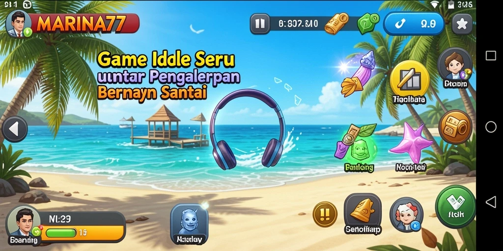 Tampilan menarik dari gameplay <strong>MARINA77</strong> dalam genre Idle.