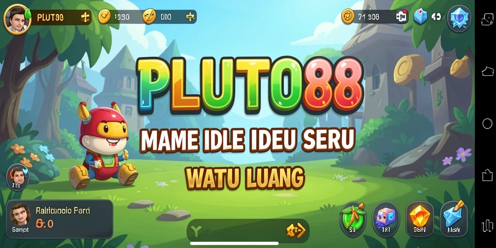 Tampilan gameplay <strong>PLUTO88</strong> yang menarik dan penuh aksi Idle.